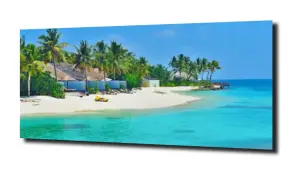 obraz na szkle Malediwy plaża ocean 