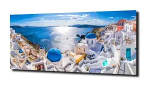 obraz na szkle Stare miasto Grecja  