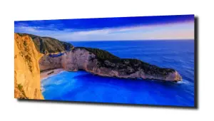 obraz na szkle Grecja zachód słońca 