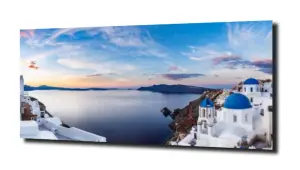 obraz na szkle Niebo, morze Grecja  
