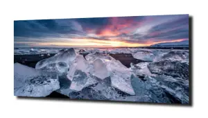 obraz na szkle Ice beach - Islandia 