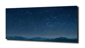 obraz na szkle Góry, gwiazdy, niebo 