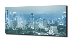 obraz na szkle Czarno- biały Bankog 