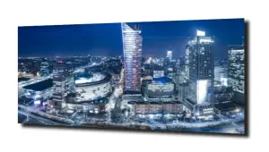 obraz na szkle Śródmieście Warszawy 