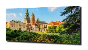 obraz na szkle Zamek wiosenną porą  