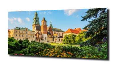 obraz na szkle Zamek wiosenną porą  