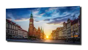 obraz na szkle Wrocław rynek miasto 
