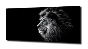 obraz na szkle, Panel szklany Lew 3 
