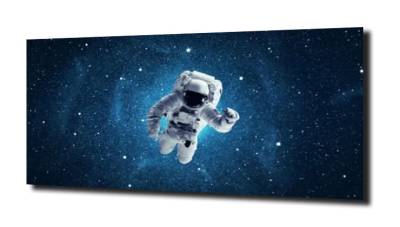 obraz na szkle Galaktyka astronauta 