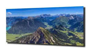 obraz na szkle Jezioro góry widok  