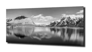 obraz na szkle Góry czarno-białe 2 