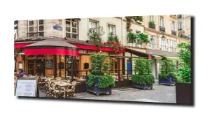 obraz na szkle Paryska kawiarenka  
