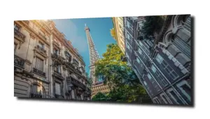 obraz na szkle Wieża Eiffela niebo 