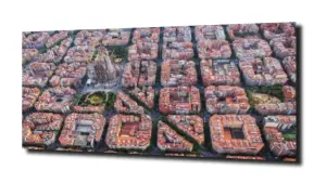 obraz na szkle Dzielnica Barcelony 