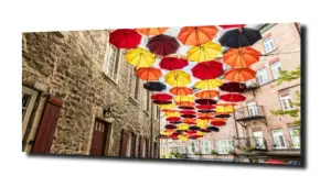 obraz na szkle Parasolki na niebie 