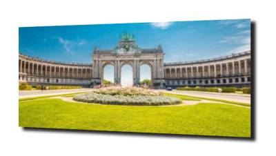 obraz na szkle Park Cinquantenaire 