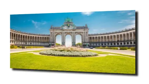 obraz na szkle Park Cinquantenaire 