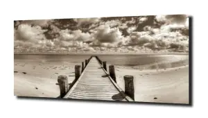 obraz na szkle Pomost nad morzem   