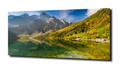 obraz na szkle Góry i Morskie Oko 