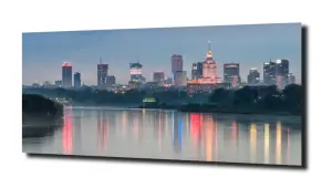 obraz na szkle Warszawa zza Wisły 