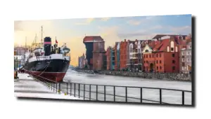 obraz na szkle Gdańsk zimową porą 