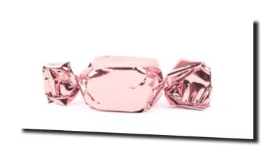 obraz na szkle Cukierek rose gold 