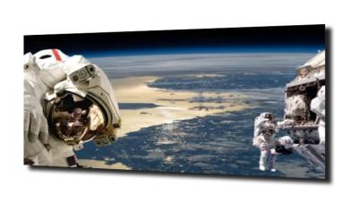 obraz na szkle Astronauta kosmos  