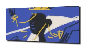 obraz na szkle Kobieta korona  33 