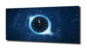 obraz na szkle Ziemia zegar czas 