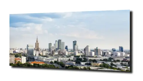 obraz na szkle Piękna Warszawa 