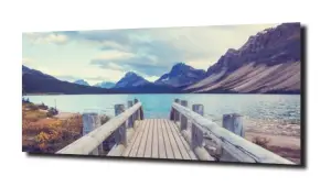 obraz na szkle Pomost w górach 
