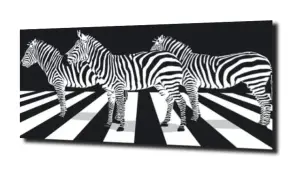 obraz na szkle Zebra na pasach 