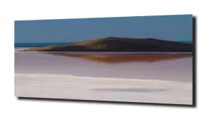 obraz na szkle Różowe jezioro 