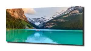 obraz na szkle Jezioro Louise 