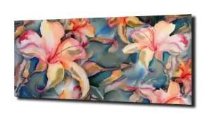 obraz na szkle Lilie wodne 53 