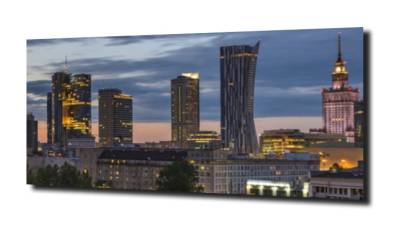 obraz na szkle Warszawa 