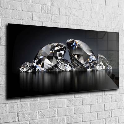 obraz na szkle, panel szklany Diamenty 2 