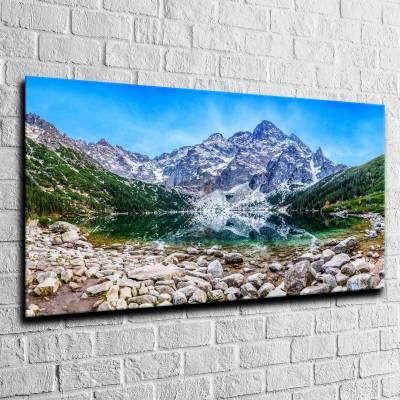 obraz na szkle Morskie Oko w Tatrach 