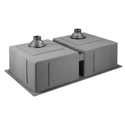 Zlewozmywak Kuchenny Dwukomorowy Czarny Seria X80 foto nr 4