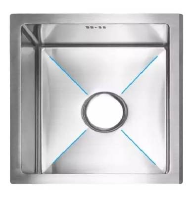 Zlewozmywak Kuchenny Seria X89 Pojedynczy Srebrny 