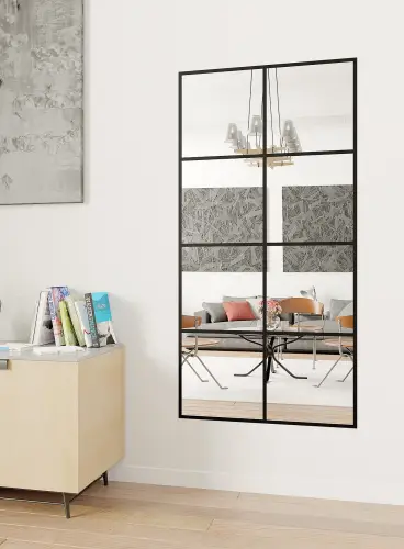 Lustro Loft Czarne Szprosy VICTORIA 8.jpg