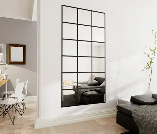 Lustro Loft Czarne Szprosy ROSE 2.jpg