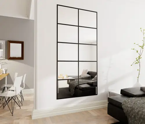 Lustro Loft Czarne Szprosy MILANO 3.jpg