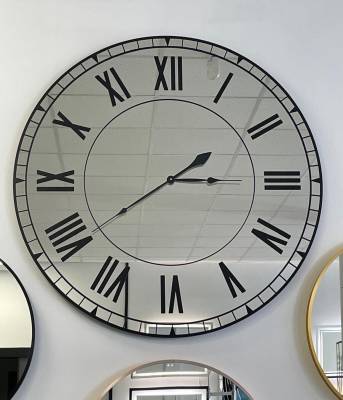 Zegar lustrzany na ścianę 100 cm