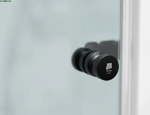 Drzwi Prysznicowe Składane Okucia Czarny Mat  Szkło Transparentne D1900 Dual dwuskrzydlowe domarket (5).jpg