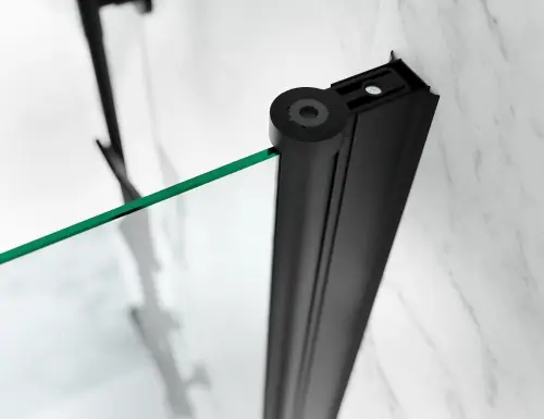 Drzwi Prysznicowe Składane Okucia Czarny Mat  Szkło Transparentne D1900 Dual dwuskrzydlowe domarket (3).jpg