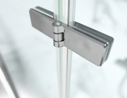 Drzwi Prysznicowe Składane Okucia Złoty Mat Szczotkowany  Szkło mrożone D1900 Dual dwuskrzydlowe domarket (6).jpg