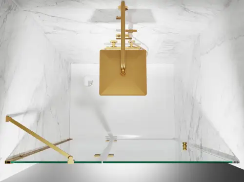 drzwi prysznicowe uchylne d8000d transparentne złoto szczotkowane domarket (5).jpg