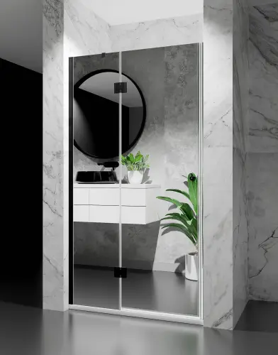 drzwi prysznicowe uchylne czarny mat dv8000d lustrzane domarket (5).jpg