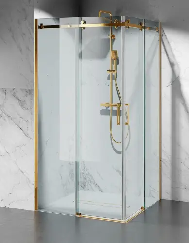 kabina prysznicowa przesuwna dwustronnie transparentna U20 zloty polysk domarket (5).jpg
